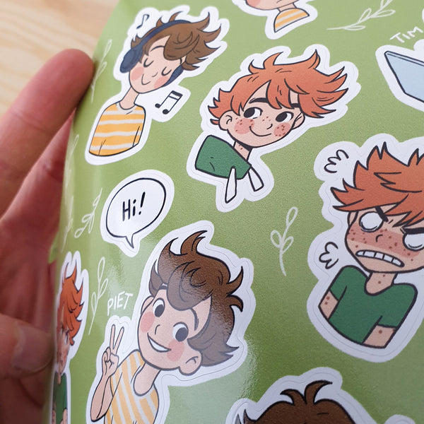 [Stickersheet] "Piet+Tim"